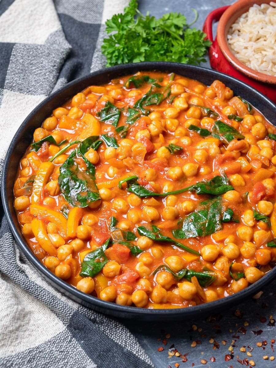 Hearty and Wholesome: Easy Chickpea and Spinach Stew - Cook With Anna